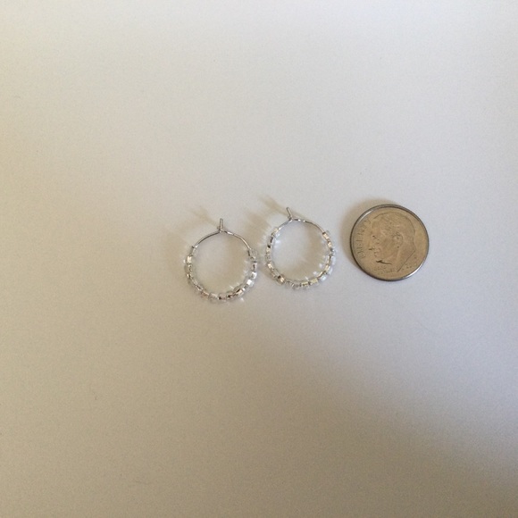 Beaded Hoop Earrings - Picture 3 of 5